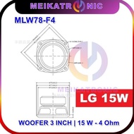 Terjangkau Mini Speaker Woofer 3 Inch 15W 4 Ohm | Subwoofer Lg Bass 78
