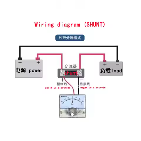 85C1 Positive and Negative DC Ammeter ± 1A ± 2A ± 5A ± 10A ± 20A Size 64mm * 56mm