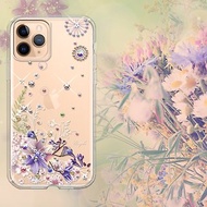 iPhone 11全系列 輕薄軍規防摔彩鑽手機殼-秘密花園