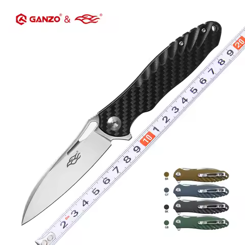 FH71 FBKNIFE Ganzo Firebird D2 blade G10 or Carbon Fiber Handle Folding knife Survival Pocket Knife 
