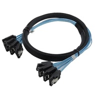 4/6 pcs/set Sata To Sata 6 Ports/Set Date Cable 7 Pin To Sata 7 Pin Sas Cable 6Gbps HDD Splitter Cab
