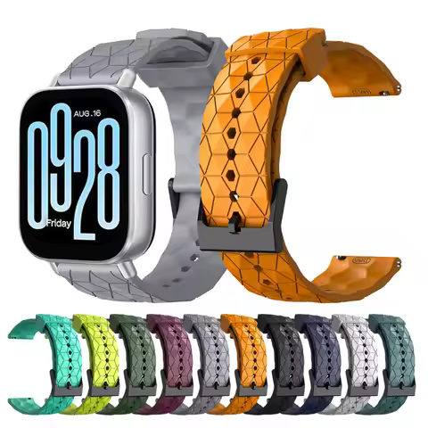22mm Silicone Band For Xiaomi Redmi Watch 5 Lite/Active Sport Strap For Mi Watch color 2/S4 S3 S2 S1