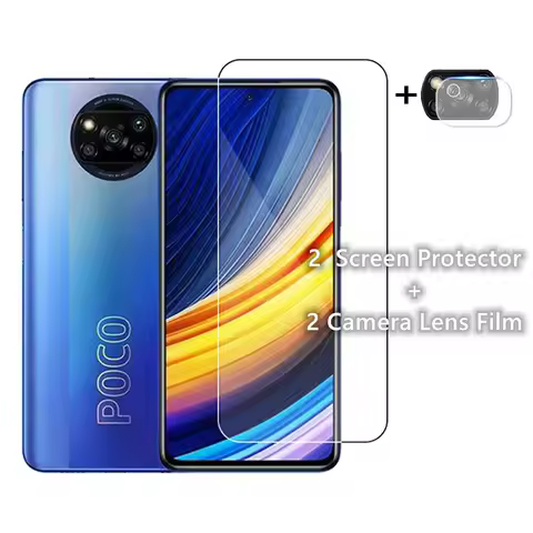 Full Glue Glass For Poco X3 Pro Screen Protector For Poco X3 Pro NFC Tempered Glass Protective Phone