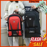 Men's and women's mountain climbing travel backpack with large capacity, 65L capacity for backpacker