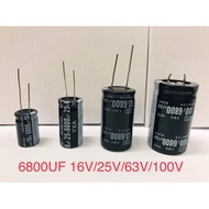 READY STOCK 1PC Electrolytic Capacitor 6800uf 16V 25V 63V 100V