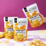 MORRIS - 3包裝 高蛋白質雞胸肉脆片 芝士粟米味 - 無麩質/清真食品/適合生酮飲食/低醣/健身/高蛋白質低脂/低卡路里零食 0糖飲食 #即食雞胸肉薯片零食 #減肥健身人士健康零食