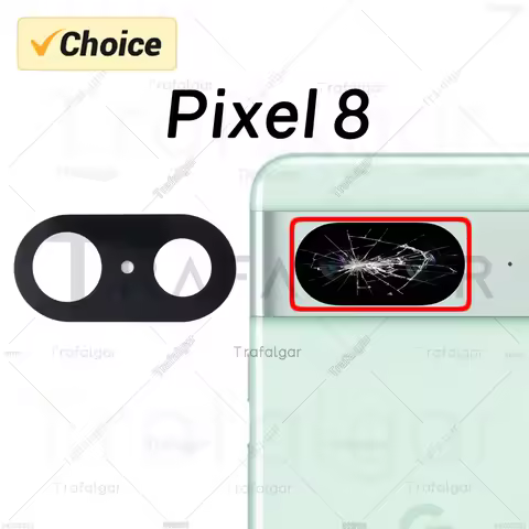 Rear Back Camera Glass Lens For Google Pixel 8 GKWS6 G9BQD GPJ41 Replacement With Adhesive Sticker