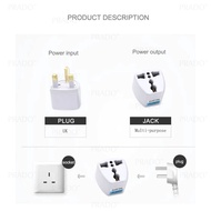 📣EZSHOP 24/7📣3 Pin Conversion Plug Universal Adapter British Socket Adapter Plug