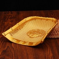 Golden Dustpan Rice Sieve Five Grains Fengdeng Metal Crafts Decoration Housewarming Living Room Deco