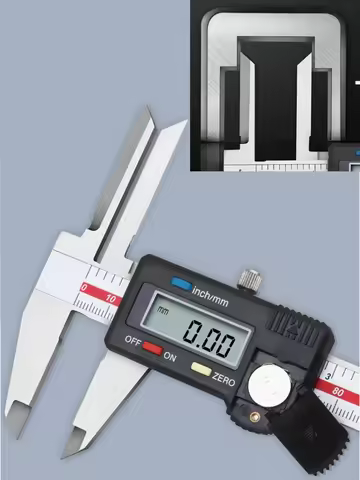 High Quality Upper Long Jaw Digital Vernier Caliper 0-150/200mm Upper Jaw Extended I.D. Deep Bore Bo