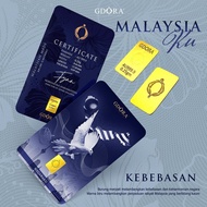 GDORA Gold Bar '' Malaysiaku Kebebasanku '' 999.99