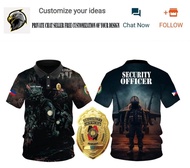 A new tactical collaborative operations a hot design for security officers 3D POLO T SHIRT-free cust