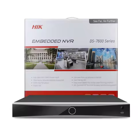 Hikvision 4K NVR 8-CH DS-7608NXI-K2/8P 16-CH DS-7616NXI-K2/16P 8/16 POE Ports AcuSense Facial Recogn