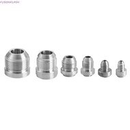 FUSIONFLASH Straight Male Weld Fitting Adapter, External Thread Round Base Silver Male Aluminium Wel
