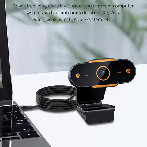 USB Computer Webcam Camera 4K-480P HD Auto Focus Webcam CMOS PC Camera with Mic for Video Calling Ne