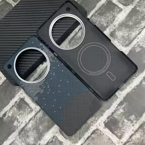 Magnetic Real 600D Aramid Carbon Fiber Phone Case Cover On For Magsafe OPPO Find X8s X8 Ultra Pro Pl