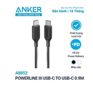 Anker PowerLine III USB-C to USB-C cable 0.9m long - A8852 - Genuine Product