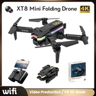 Hot XT8 Mini Drone 4K Professional HD Dron With Camera WIFI FPV Air Pressure Fixed Altitude Foldable Quadcopter RC Helicopter