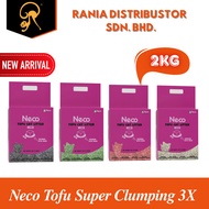 Neco Tofu Super Clumping 3Xtra 2kg