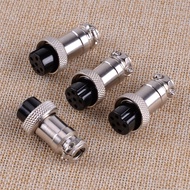 4PCS 6 Pin Microphone Ham CB Radio Female Panel Chassis Connector Plug