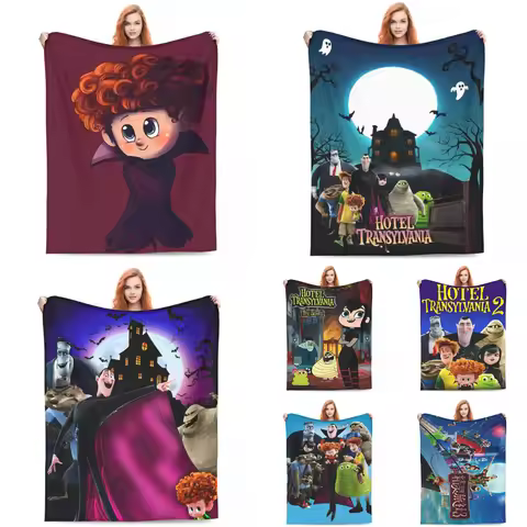 Hotel Transylvania Blanket Quality Super Soft Throw Flannel Blanket Picnic Travel Winter Decorative 