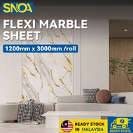 🇲🇾 SNOA Flexi Marble Sheet 120x300cm Self Adhesive Waterproof Wall Sticker DIY Kitchen Bathroom Reno