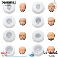 BANANA1 Baby Face Silicone Molds Proportional Q Version Cake Decorating Doll Modification Accessories