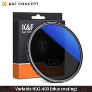 K&F Concept Variable ND2-ND400 Lens Filter Ultra-thin adjustable ND Filter 37-82MM