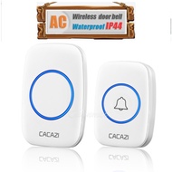 (24 hour SHIP) CACAZI   Smart Doorbell  Wireless doorbell Waterproof 300M range door bell low price high quality home 60 ringtones door ring
