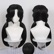 Cardamom Back to the Future 1999 Liang Yue COS Wig Black Matte Silk Simulation Scalp Top Wig