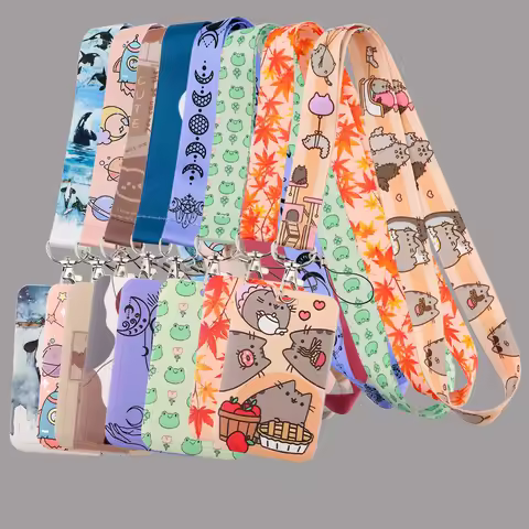 ER1733 Kawaii Fashion Accessories Friends Gifts ID Card Holder Bus Card Holder Staff Card Lanyard Fo