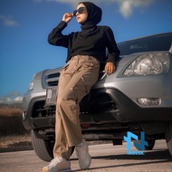 Naresh - Women's Cargo Pants - Long Cargo Pants - Contemporary Women's Pants - Cargo Pants