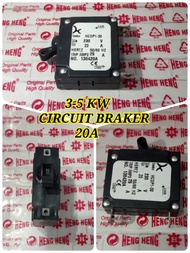 3-5KW MCB Circuit Braker 20A Genset Bensin 3000 4000 5000 watt