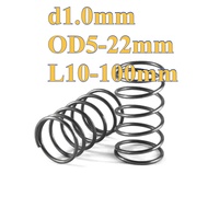 65Mn Spring Steel Compression Spring d1.0mm * OD5-22mm * L10-100mm Strong Pressure Return Spring Com