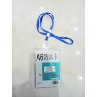 5 SETS OF A6 TL506 EMPLOYEE CARDS (Vertical, Dimensions 118*182mm) + silk card strap with plastic ho