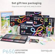 Languo 144/90/72/54/36/6 Colors Acrylic Paint Pen Set, 1.0mm Precision Color High Capacity Ink, Suit
