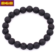 Volcanic stone bracelet 6/8/10/12/14 mm - Feng shui stone bracelet - Suitable for Wood and Water ele