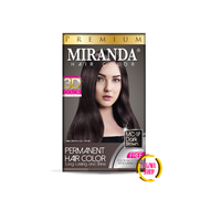 Miranda Permanent Hair Color MC-17 Dark Brown / Coklat Gelap 30mL / Pewarna Rambut / Cat Rambut / Se
