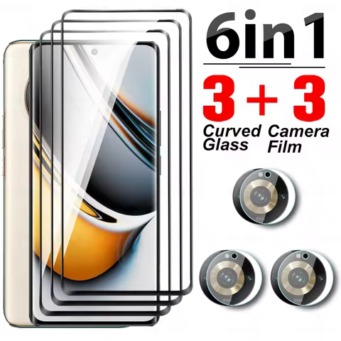 Curved Tempered Glass For Realme 11 Pro Plus 5G 6To2 Camera Screen Protector Realmy Realmi 11Pro Rea