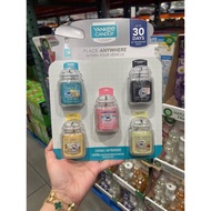 SET OF 5 YANKEE CANDLE CAR ESSENTIAL OILS - USA PRODUCTS, 30 DAYS LONG-LASTING FRAGRANCE