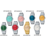 CASIO GENERAL MTP-B145D / MTP -B145G SILVER STAINLESS STEEL BAND MEN WATCH  100% original