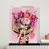 Saiz Custom Kotak Paparan Akrilik Acrylic Display Box 定制尺寸 for Lego 10342 Pretty Pink Flower Bouquet