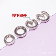 S925 Sterling Silver Lingkaran Gesper Gesper Boleh Laras Gesper Loket Gesper Perak Boleh Laras Gespe