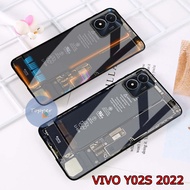 [SK10] Softcase Glass For Type VIVO Y02S | Mobile phone case | Mobile Phone Protector | Mobile Phone