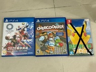 PS4 & Switch 遊戲 Pokémon lets go / 東京奧運 / overcooked