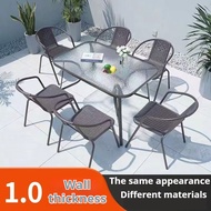 Outdoor Table and chair set Courtyard Open-air garden Table and Chair Leisure Balcony folding table