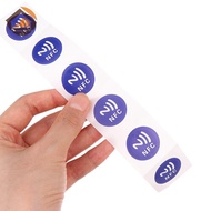 CheeseArrow 6pcs 13.56MHz ISO14443A Ntag 213 Chip RFID Adhesive Tag Label Blue NFC Ntag213 144 Bytes