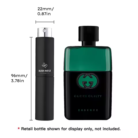 Gucci - Guilty Black Essence EDT for men Travel Spray (5ml), Genuine Fragrance Decant, Not Original 