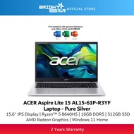 ACER Aspire Lite 15 AL15-61P-R3YF Laptop - 15.6" IPS/R5-8640HS/16GB DDR5/512GB SSD/Radeons/Windows 1