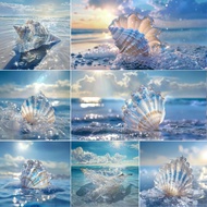 Aquarium background decorative stickers customized fish tank landscaping wallpaper shell 3ft 4ft 5ft